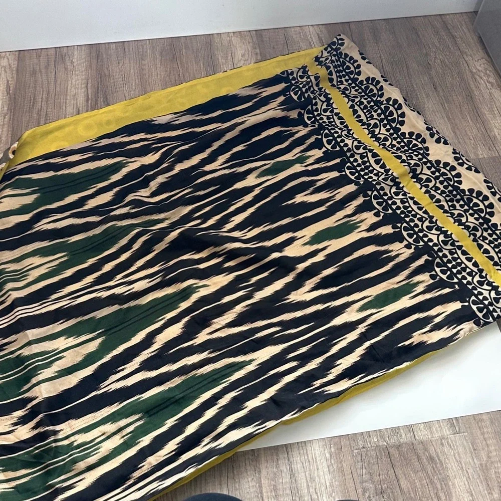 Maliparmi Women's Abstract Print Scarf Silk Mixed‎ Print Merino Wool